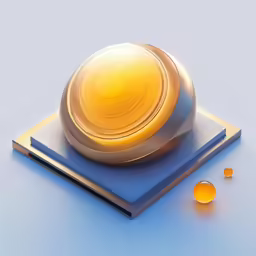 a yellow disk sitting on top of a book