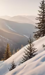 the sun is setting on a very beautiful mountain