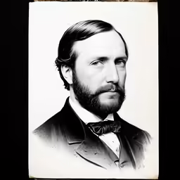 a portrait of a man with a beard