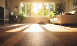 a living room filled with furniture next to a window