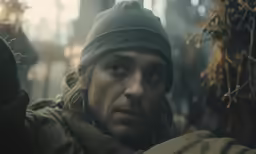 a man in winter clothing wearing a beanie