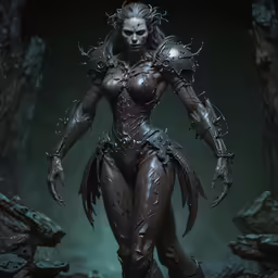 a woman is in the dark with arms stretched out