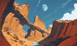 a very long line of large rocks that have water running through them