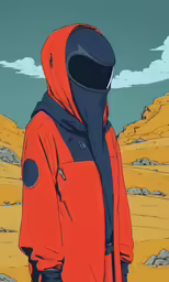 a man standing in front of rocks in the desert