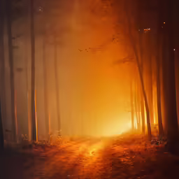 a trail with fog in the background and a path winding in the foreground
