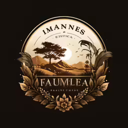 an empty label with a tree and the words faumatea on it