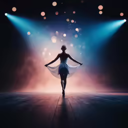 a woman that is dancing on a stage