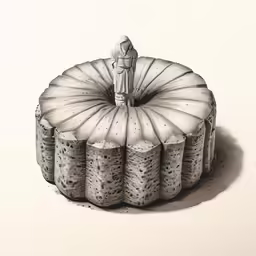 a cake is shown with a figure on top