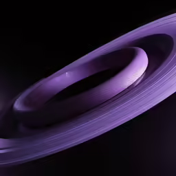 two purple bands on a dark surface