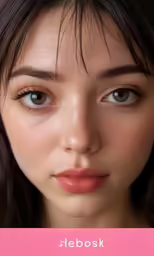a poster advertising the makeup for a fashion house
