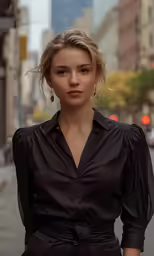 a very beautiful woman posing for a photo