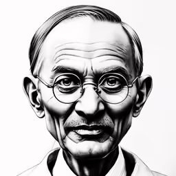 an illustration of a man wearing glasses and a tie