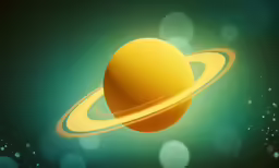 an image of a saturn with light from the sun behind it