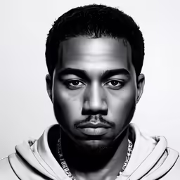 a man that is wearing a hoodie looking straight ahead
