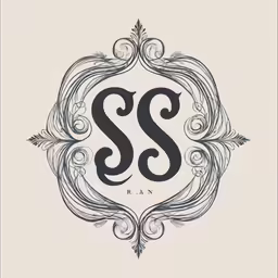 a monogramed s and m initial logo for a photographer