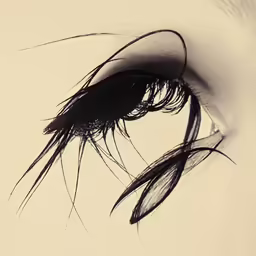 a close up view of the top part of an eye