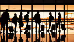 some people are getting ready for their luggage,many travelers with their luggage wait in line