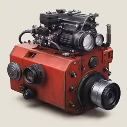 an older - fashioned camera is now on display