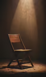 a dark room with a light coming from the top