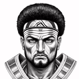 a man with an afro on his head