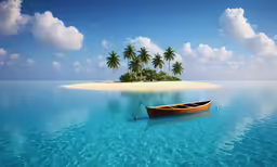 an image of a small boat on the water