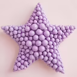 a close up of a star shaped object on a wall