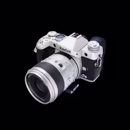 an old camera with some other things on it
