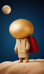 a man is standing on top of a hill