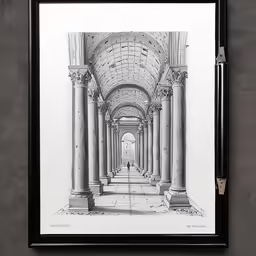 an architectural drawing depicting the entrance to a chapel