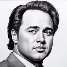 a man in a suit and tie is staring at something