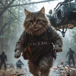 a cat is dressed like a star wars character