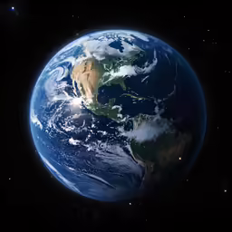 an image of the earth taken from space