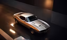 a car that is sitting on a floor