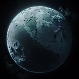 this is an image of the earth with clouds