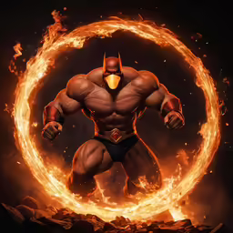 the first villain villain in action in front of an object