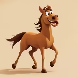 the horse has the words miss you and is smiling