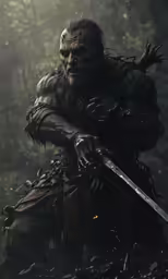 a fantasy photo of a man in armor
