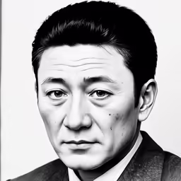 a man is looking at the camera while in a suit and tie