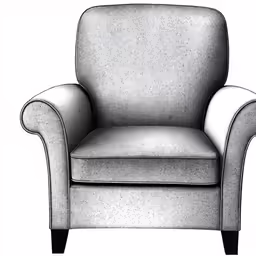 an armchair on a white background