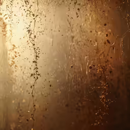 there are rain drops on the window and the sky