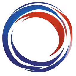 an image of a red and blue circle