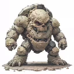 a large, horrible creature with all of its parts missing