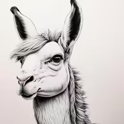 an animal with long ears and no face