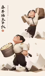 an animation of some sort of character from another cartoon