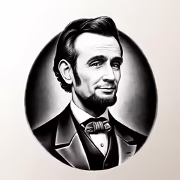 this is the likeness of abraham lincoln that was painted on canvas