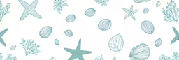 an ocean scene is drawn with aqua markers