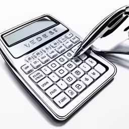a paper model of a calculator and a computer mouse