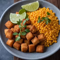 the ingredients for a healthy meal on a plate
