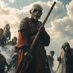 a scene from a movie depicting the action that takes place in the ancient world