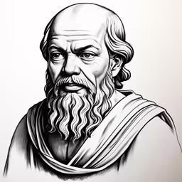 a drawing of the ancient man